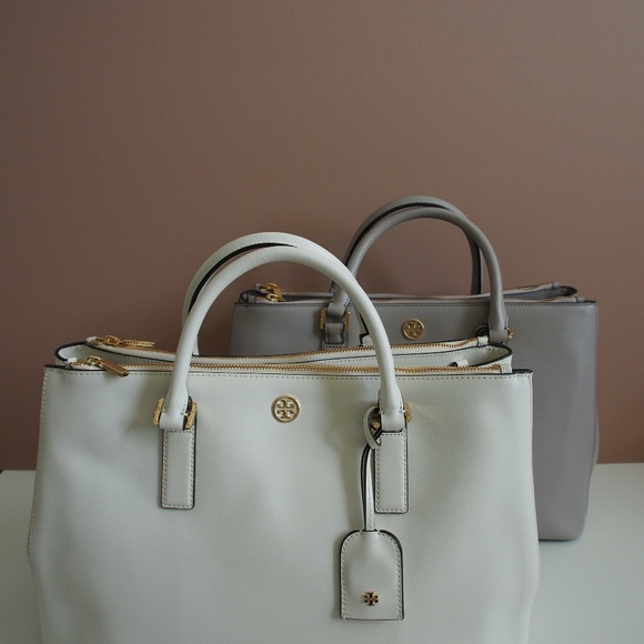 Tory Burch Robinson Double Zip-New IvoryLarge - Picture 8 of 8